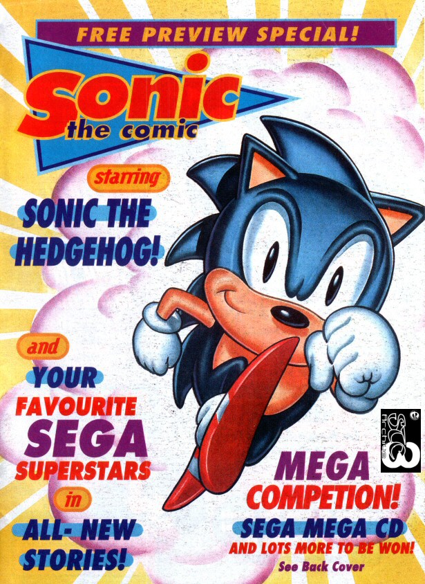 Sonic the Comic Preview Special Cover Page